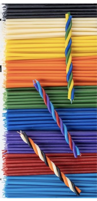 Восковые свечи из России всех цветов !