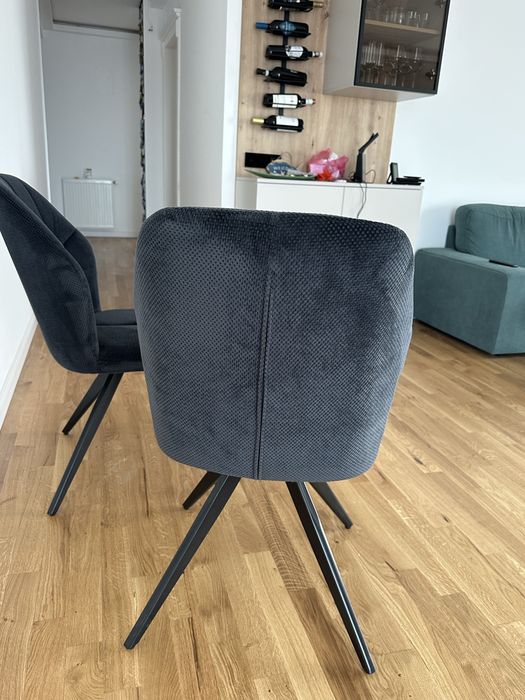 2 Scaune de dining negre