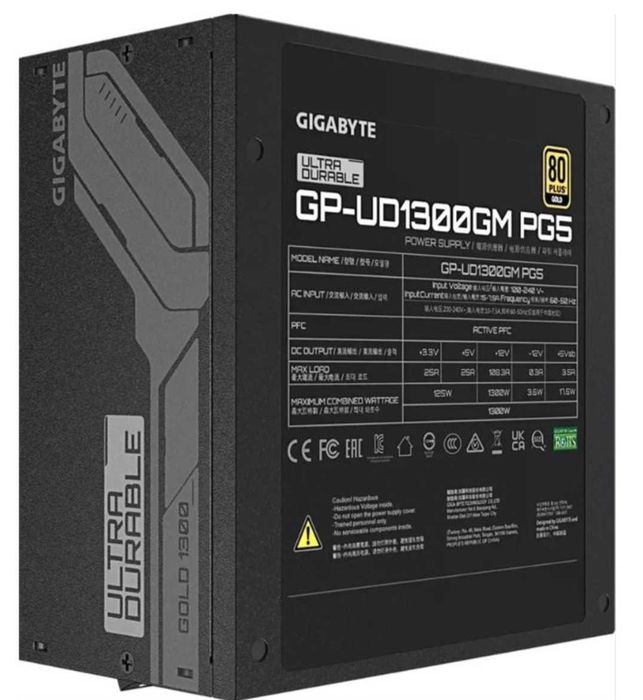 Sursa GIGABYTE UD1300GM PG5, 80+ Gold, 1300W, ca noua