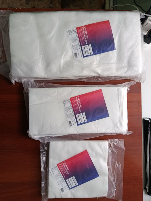 Бахилы черные одноразовые, салфет, перчатки,  маски одноразовые ,