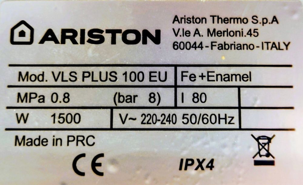 СЕТ за бойлер Ariston Velis Plus 100: Платка, тъч дисплей управление, нагреватели, термостати