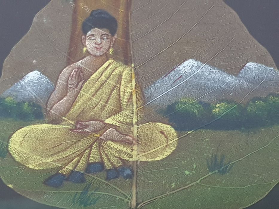 Pictură Buddha Frunza  uscata