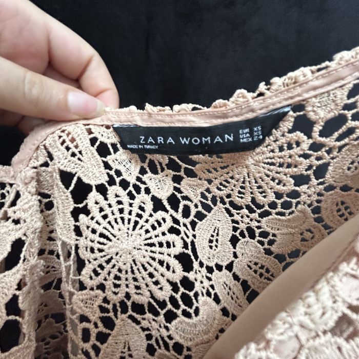 Tricou roz Zara Woman