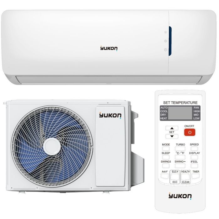 Aer condiționat YUKON 12000 BTU control WIFI + INVERTER + Montaj 600