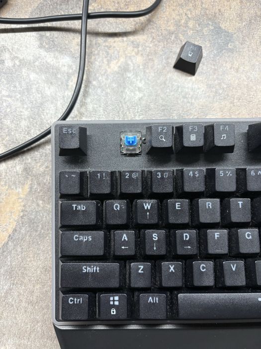 Tastatura gaming mecanica A+ Kago, iluminare rainbow, palm rest