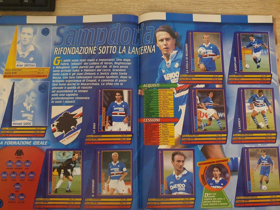 Album Merlin Serie A 1998/1999