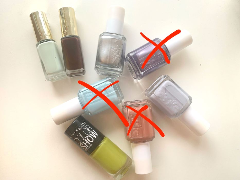 Лак за нокти козметика Essie Loreal Maybelline неонов