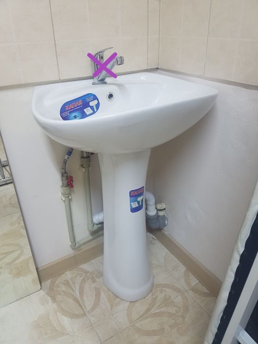 Продаются раковины с пъедесталом