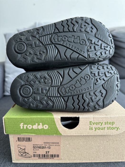 Детски зимни боти Froddo Barefoot Tex Track Wool, номер 27