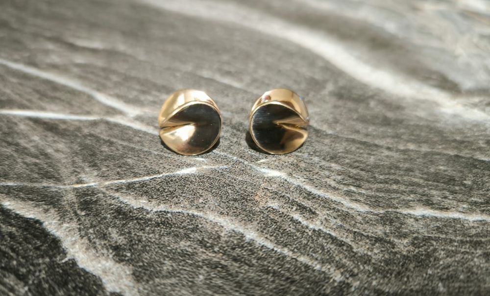 Золотые серьги проба 585, Россия