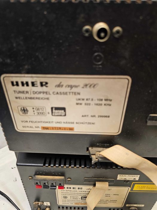 Sistem Audio / Combină UHER da capo 2000 – Se vinde ca defect (CD nefuncțional)