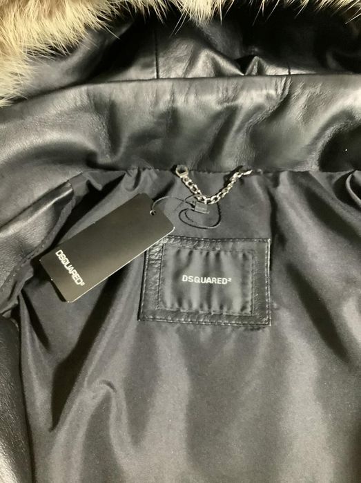 Продам кожаный пуховик52размера