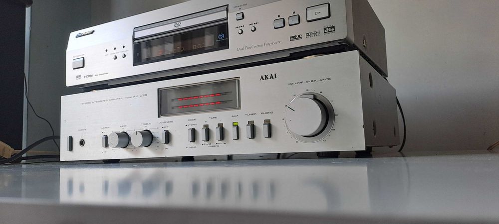 Amplificator Stereo Akai AM-U33 – Revizuit Complet – Vumetru LED – Japan