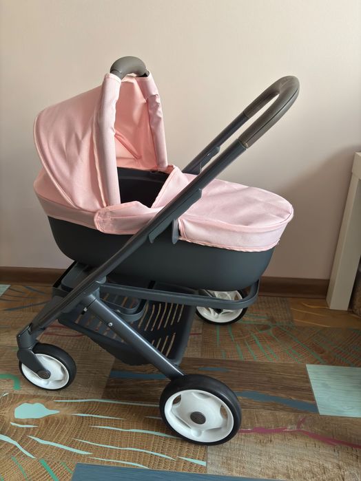 Количка за кукли 3 в 1 Smoby - Maxi Cosi Quinny, светлорозова