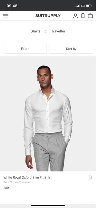 Camasi albe,barbati,Suitsupply si Seidensticker,marime 41