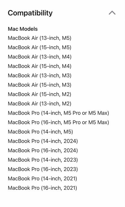 Оригинальный кабель MagSafe 3 на MacBook M2-M5
