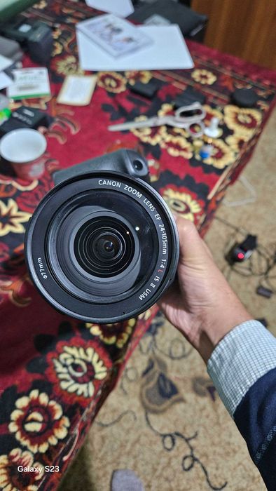 canon ef 24-105mm f/ 4l is ii usm+ Adapter EF-EOS R xolati zo'r