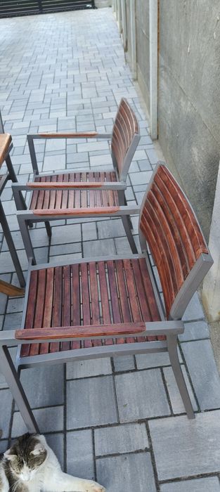 Masa din lemn de  Teak și 6 scaune