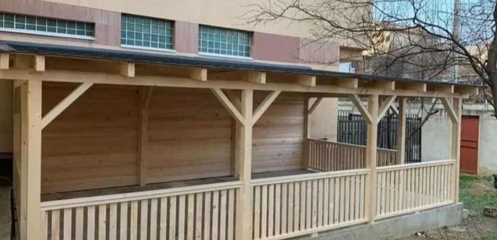 vand  foișoare terase și magazie de depozitare și alte modele la cererea clientului ne deplasăm la destinația dumneavoastră oriunde în tara