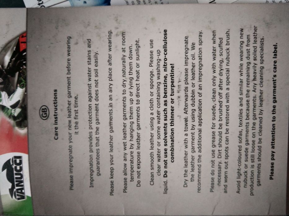 Vanucci, geaca moto din piele, marimea 48