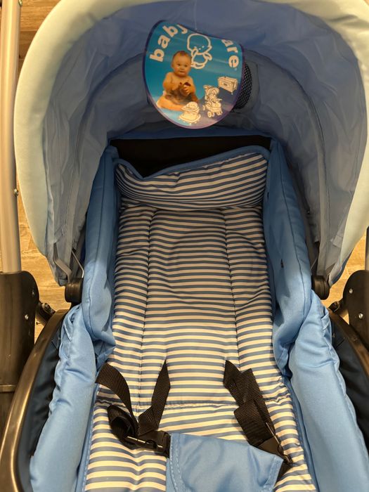 Cărucior 2 în 1 bebeluși Baby Care albastru