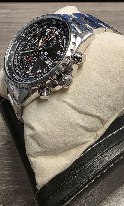 Casio Men's EF527D-1AV Edifice Stainless Steel Multi-Function Watch