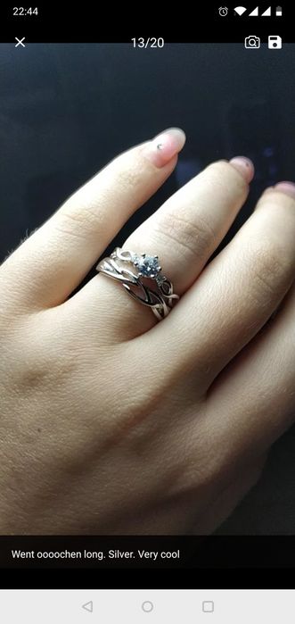 Set 2 inele argint- marime ajustabila