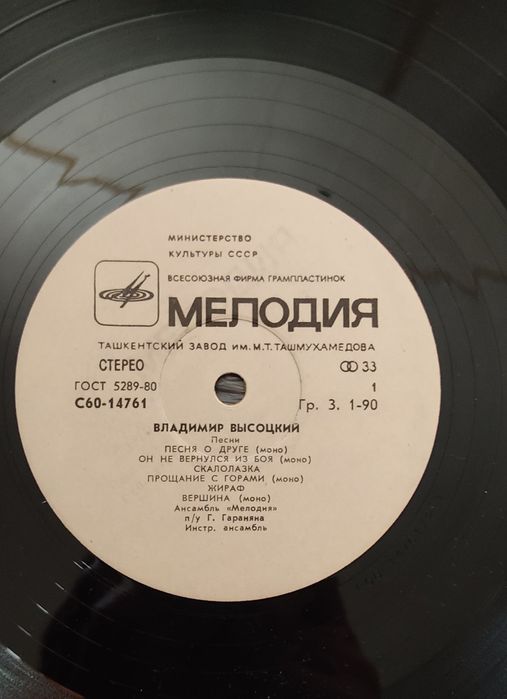 Виниловая пластинка