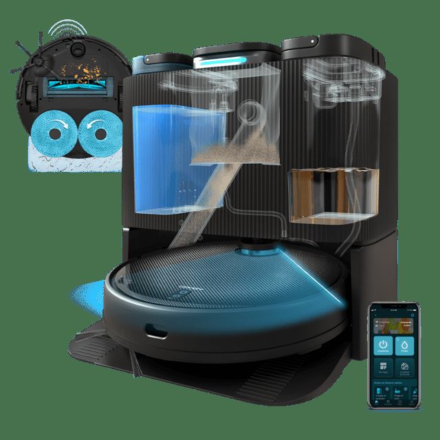 Роботизирана прахосмукачса Conga 11090 Spin Revolution Home&Wash Laser