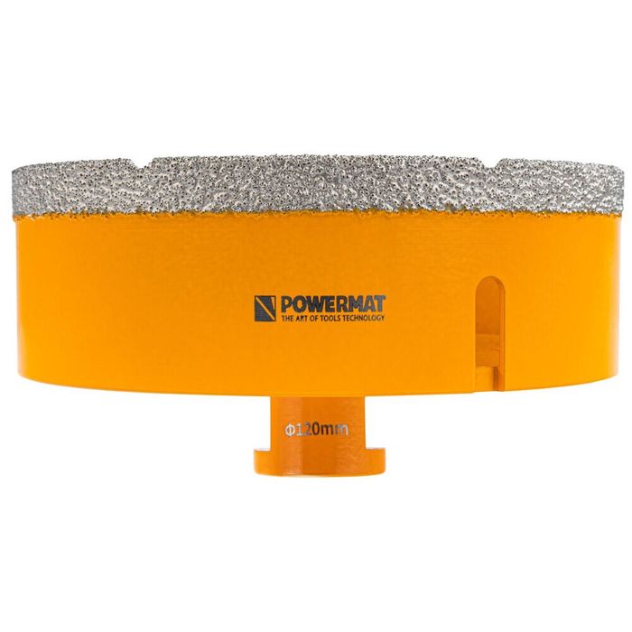 Carota diamantata diametru 120 mm, pentru gresie, granit, ceramica,