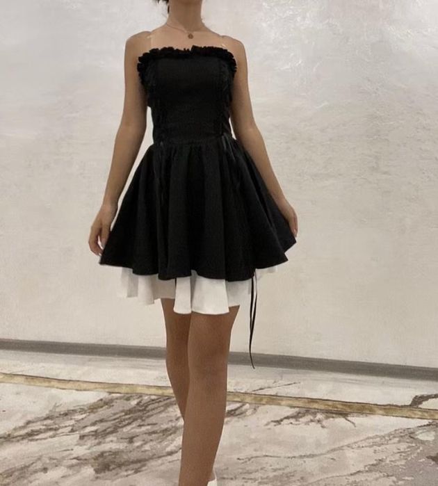 Мини платье белая юбка раздельно