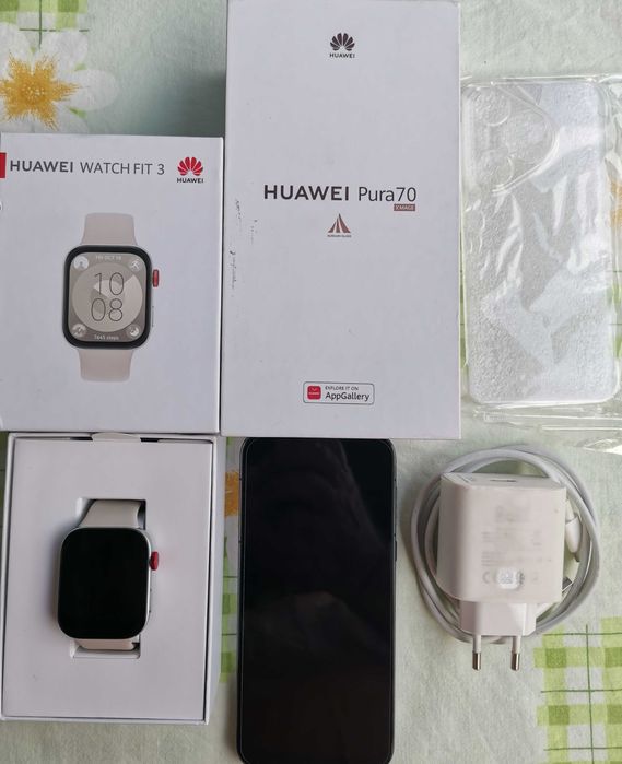 HUAWEI Pura 70 256GB 12GB Black + часовник WATCH FIT 3