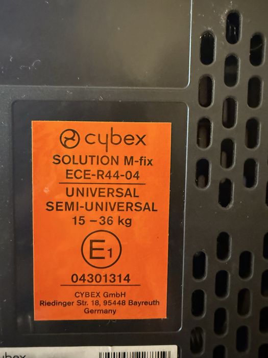 Vand scau auto Cybex Solution M-Fix 15–36kg)
