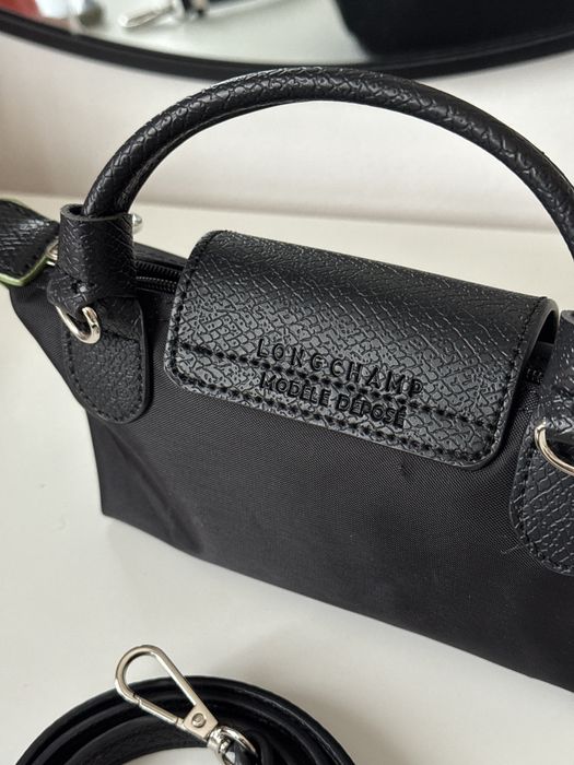 Longchamp mini Lepliage черна