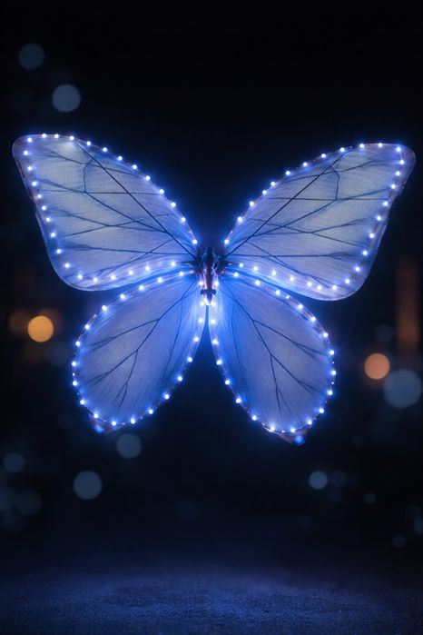 Бионикалық LED көбелек дрон