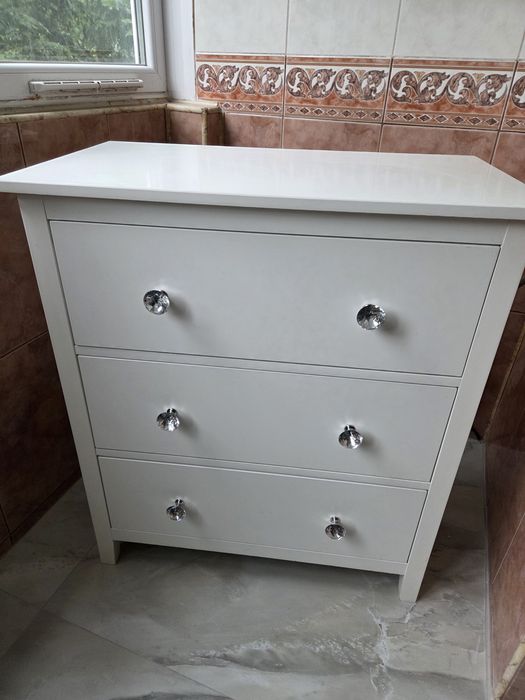 Comoda Alba cu 3 sertare