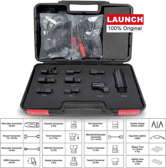 Kit Launch X431 Tester Auto Original Bluetooth + Adaptori+HaynesPro 47