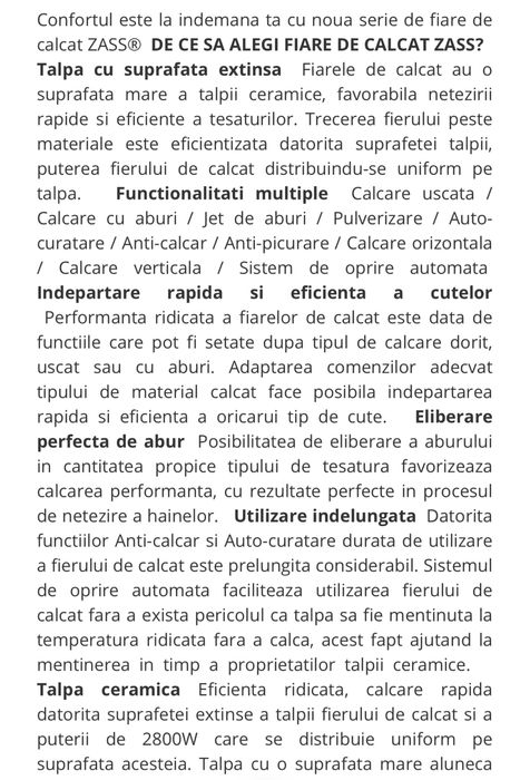 Fier de calcat ZASS A22