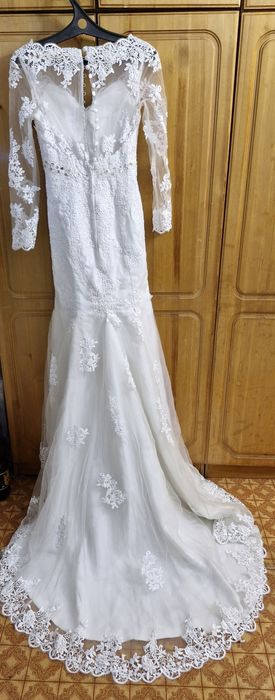 Платье свадебное рыбка со шлейфом