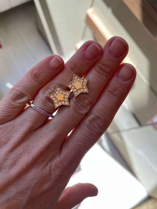 Morellato сребърни обеци с розово златно покритие