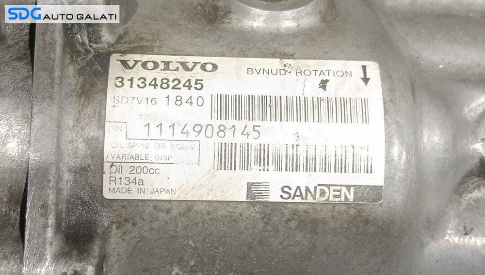 Compresor AC Aer Conditionat Clima Volvo C30 1.6 D 2006 - 2012 Cod 31348245 [M8857]