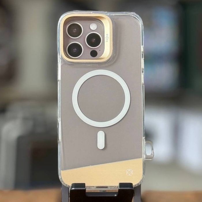 Премиум Чехол для iPhone 16 Pro Max KAJSA GOLD