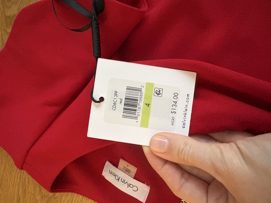 Rochie midi Calvin Klein cu eticheta