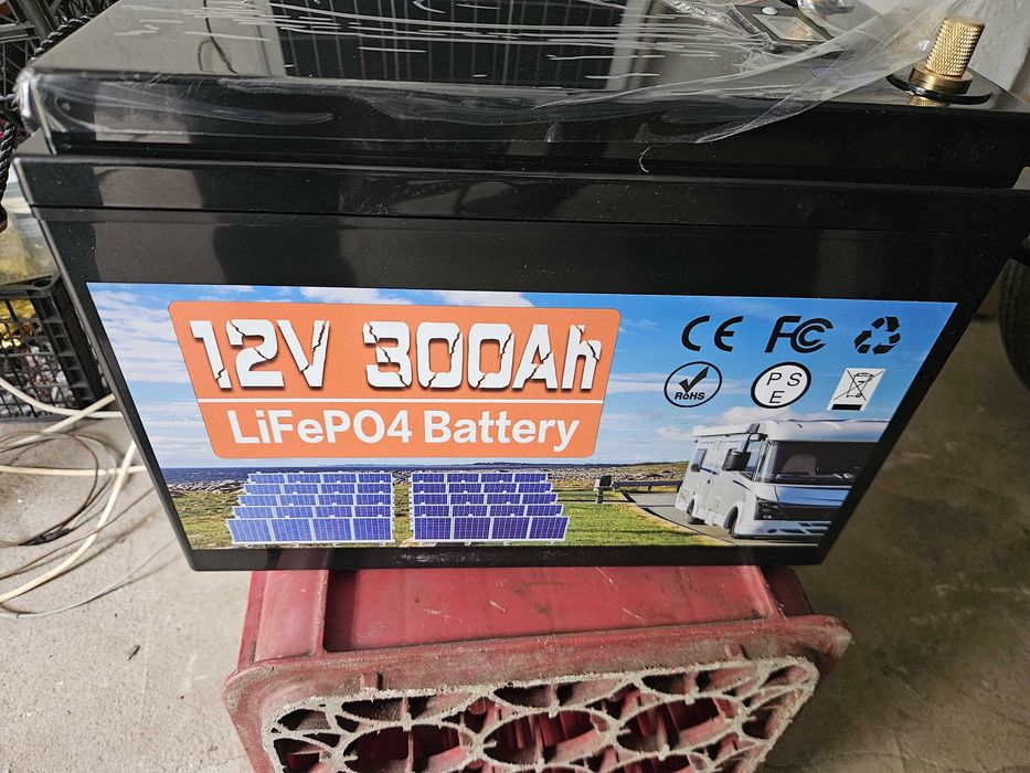 Baterie LiFePO4 12V 300Ah rulota Acumulator camper barca NOU
