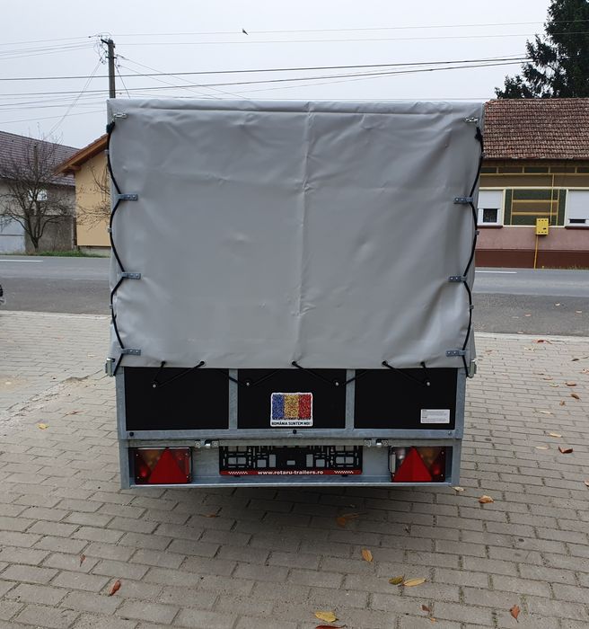 Remorca Rotaru Trailers M2 cu Prelata 750 kg 2m/1,15m