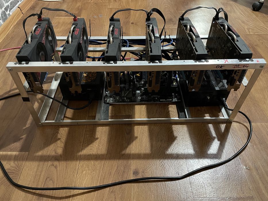 Mining rig ASUS RX570 4gb crypto / майнинг риг / копачка /