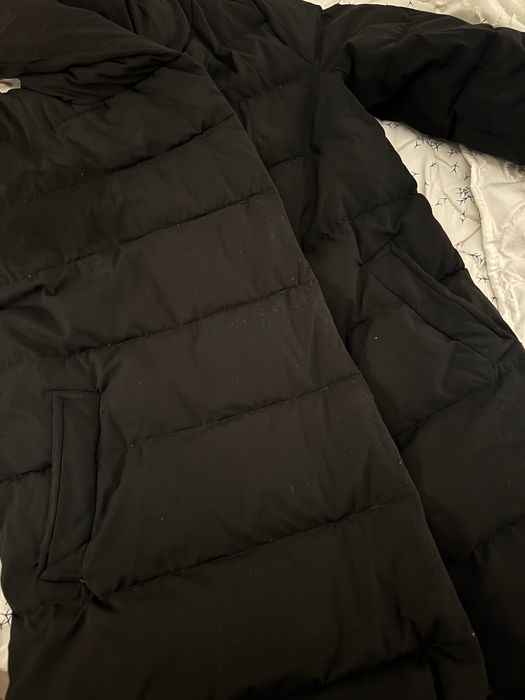 Пухено палто ZARA BASIC | S-M
