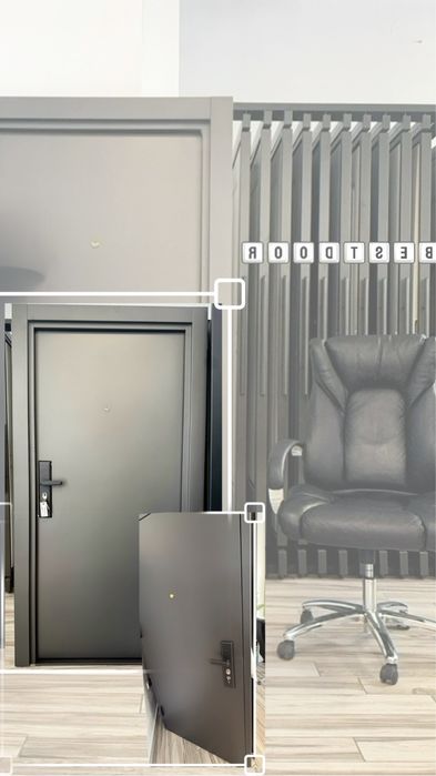 Входна врата за външни условия Gray