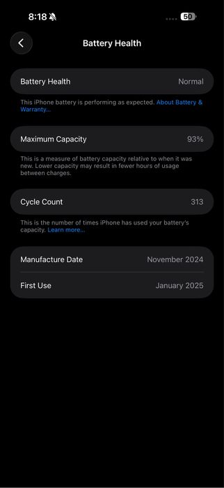 iPhone 16 Pro Max / Black Titanium / 256GB