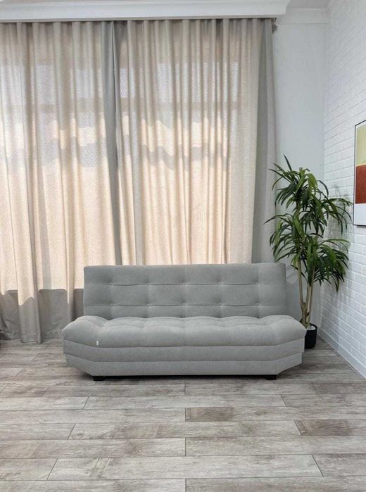 Диван UILESIM Шанхай, 190х55 см, обивка велюр, светло серый